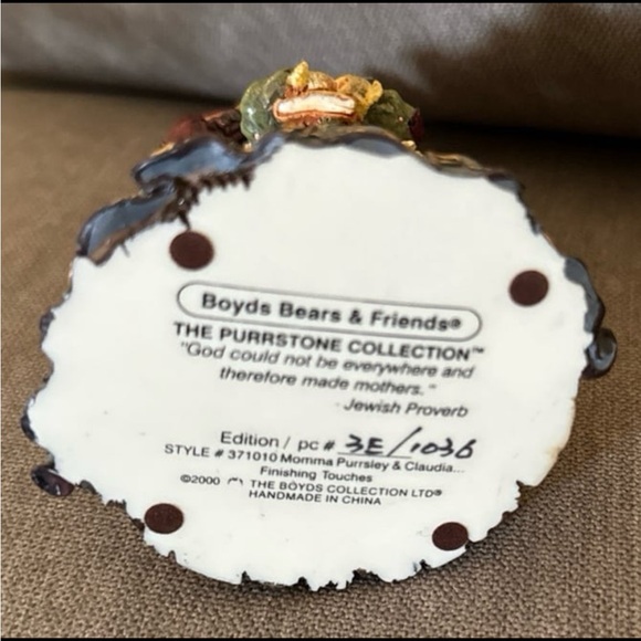 BOYDS BEARS & FRIENDS (MOMS MAKE EVERYTHING PURRFECT} PURRSTONE COLLECTIONS - Picture 3 of 7
